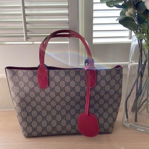 Gucci Reversible Tote GG Print Small NEW